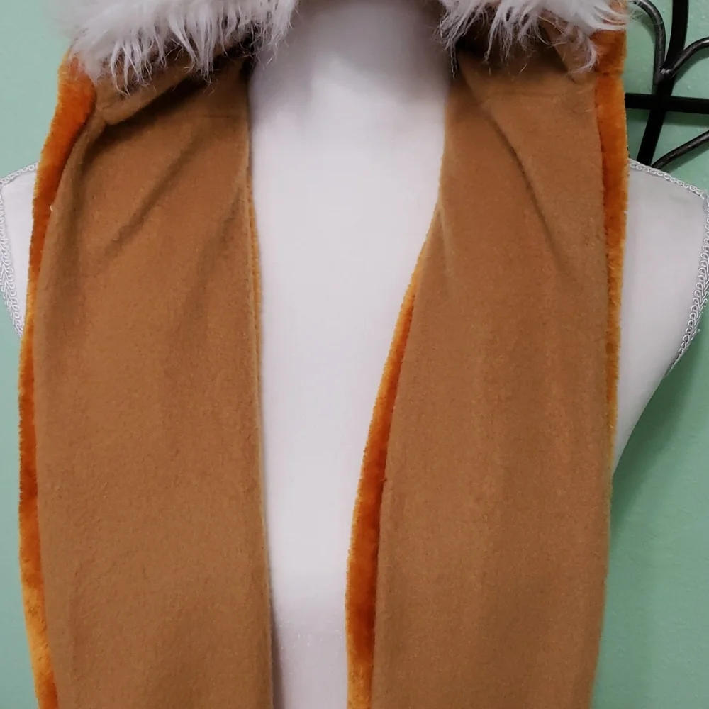 FOX head, ears, hands warm beanie